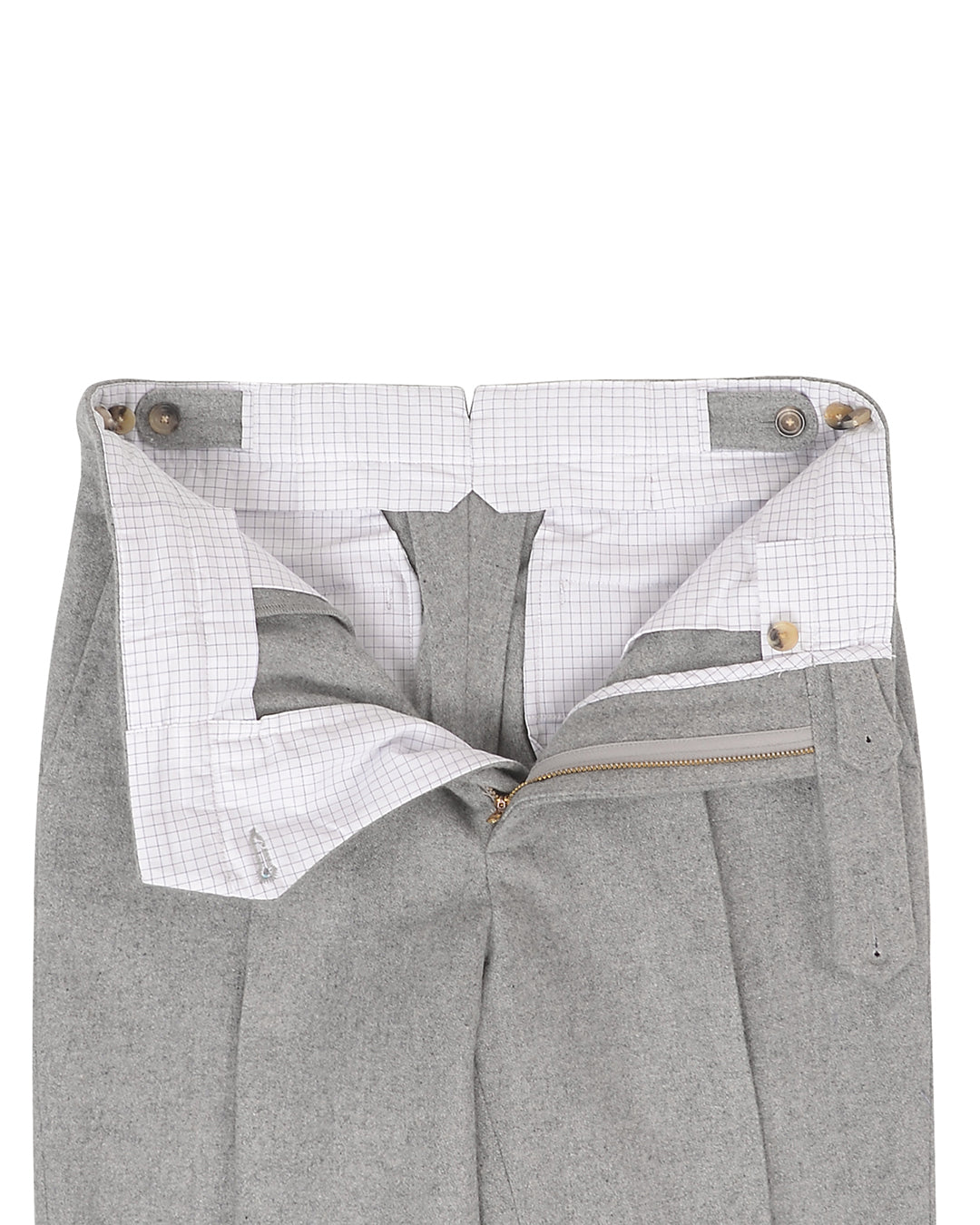 Light Grey Wool Flannel - 4