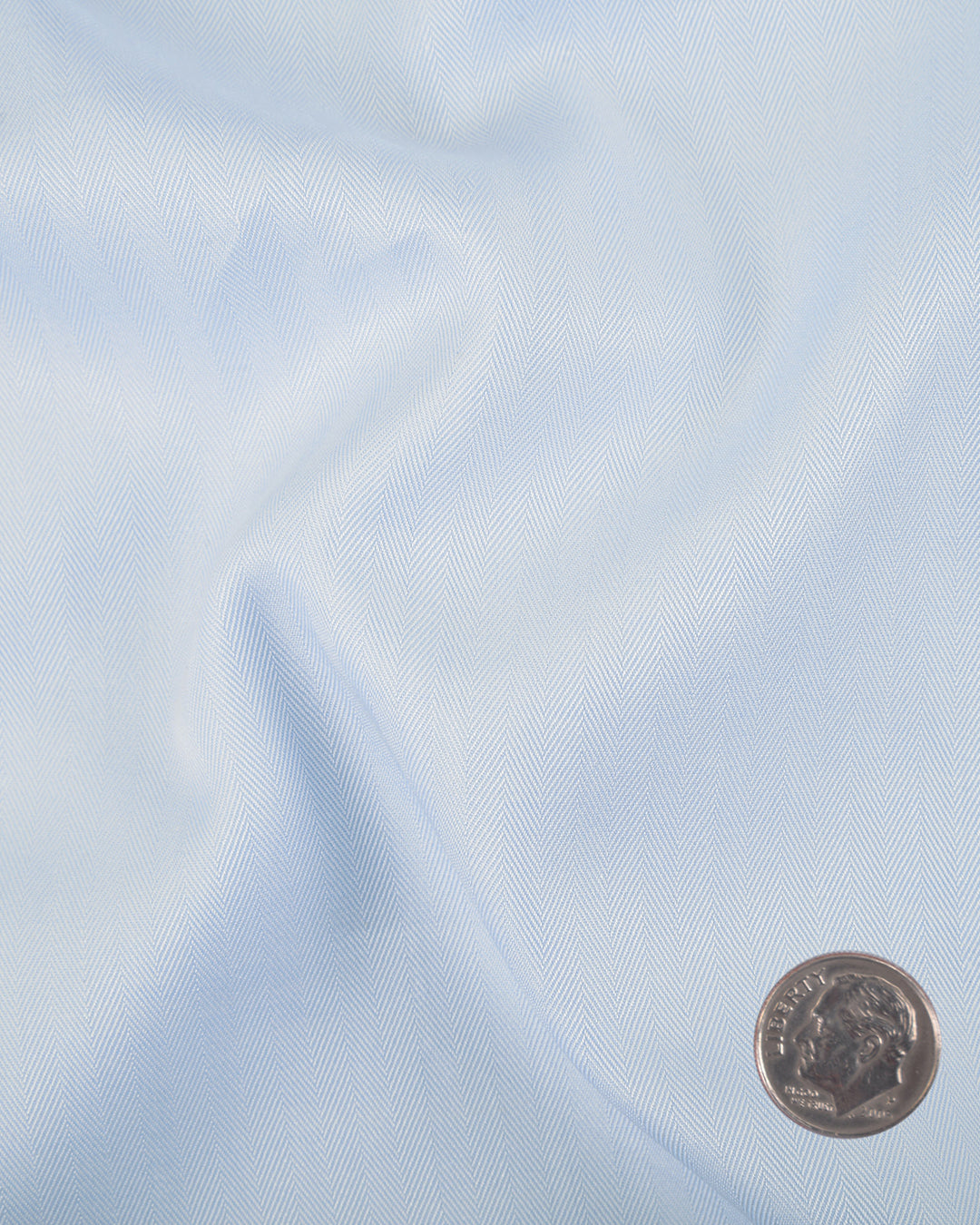 Grandi and Rubinelli Baby Blue Herringbone - 5