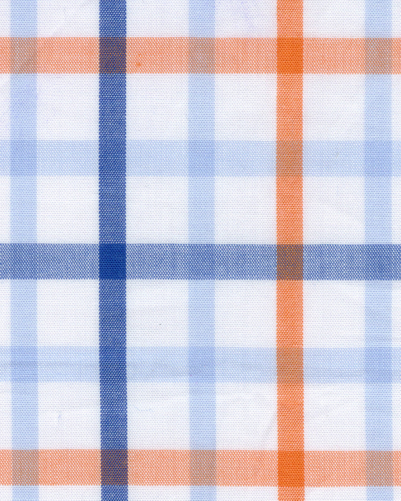 Summer - Orange Blue Big Tattersall