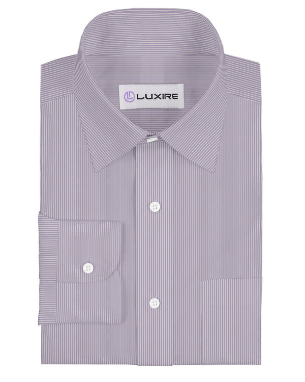 White Pin Stripes On Purple