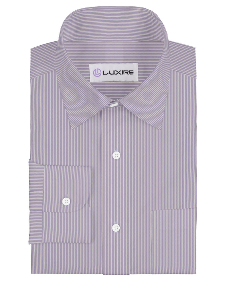 White Pin Stripes On Purple