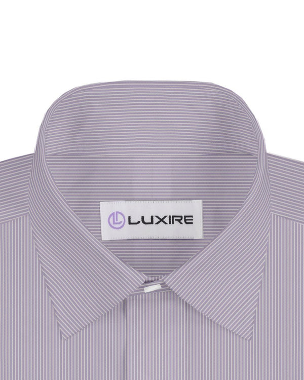 White Pin Stripes On Purple