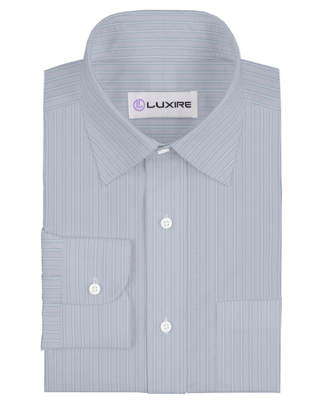 Sic-Tess White Purple Stripes With Silk - 1