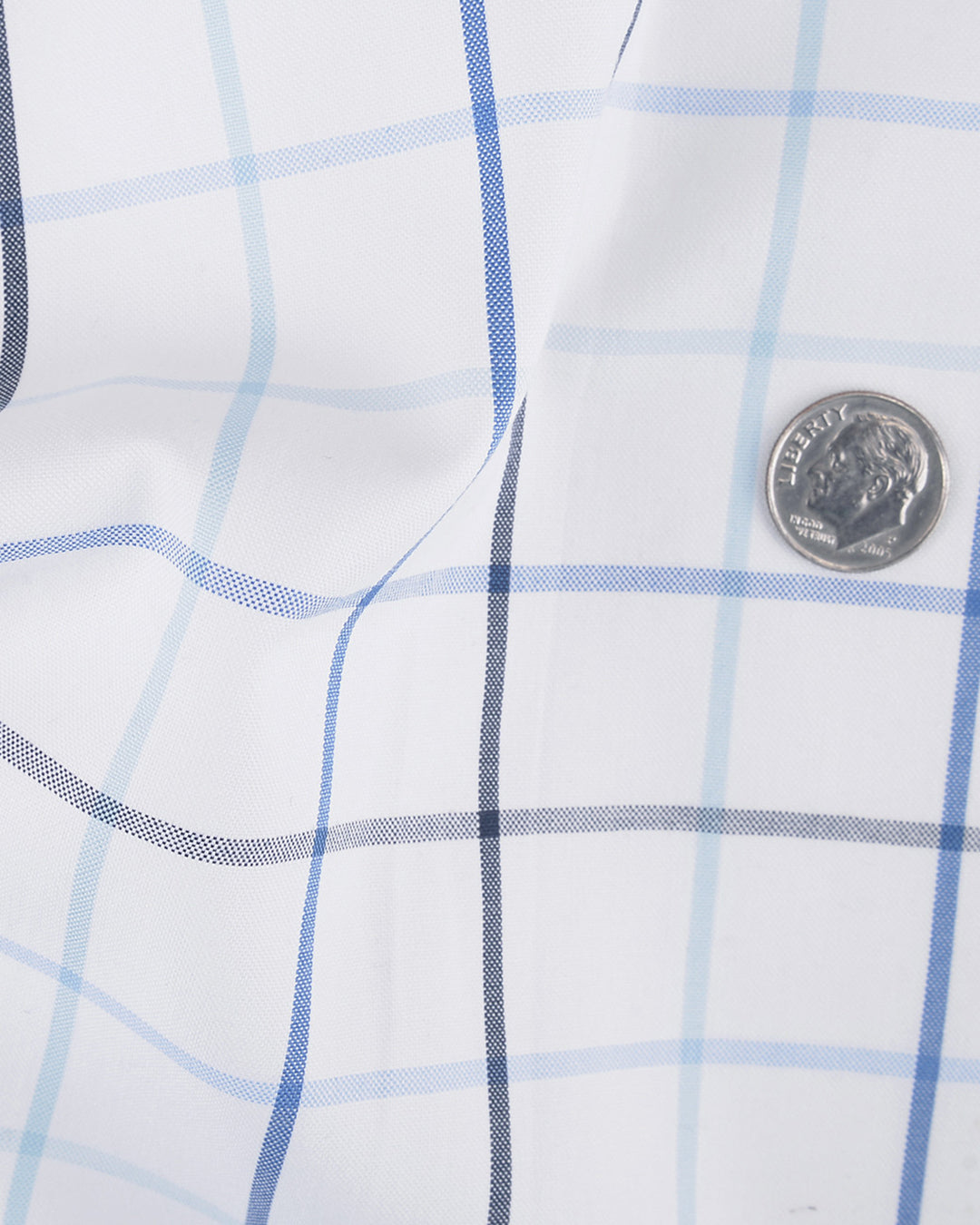 Shades Of Blue Checks On White - 5