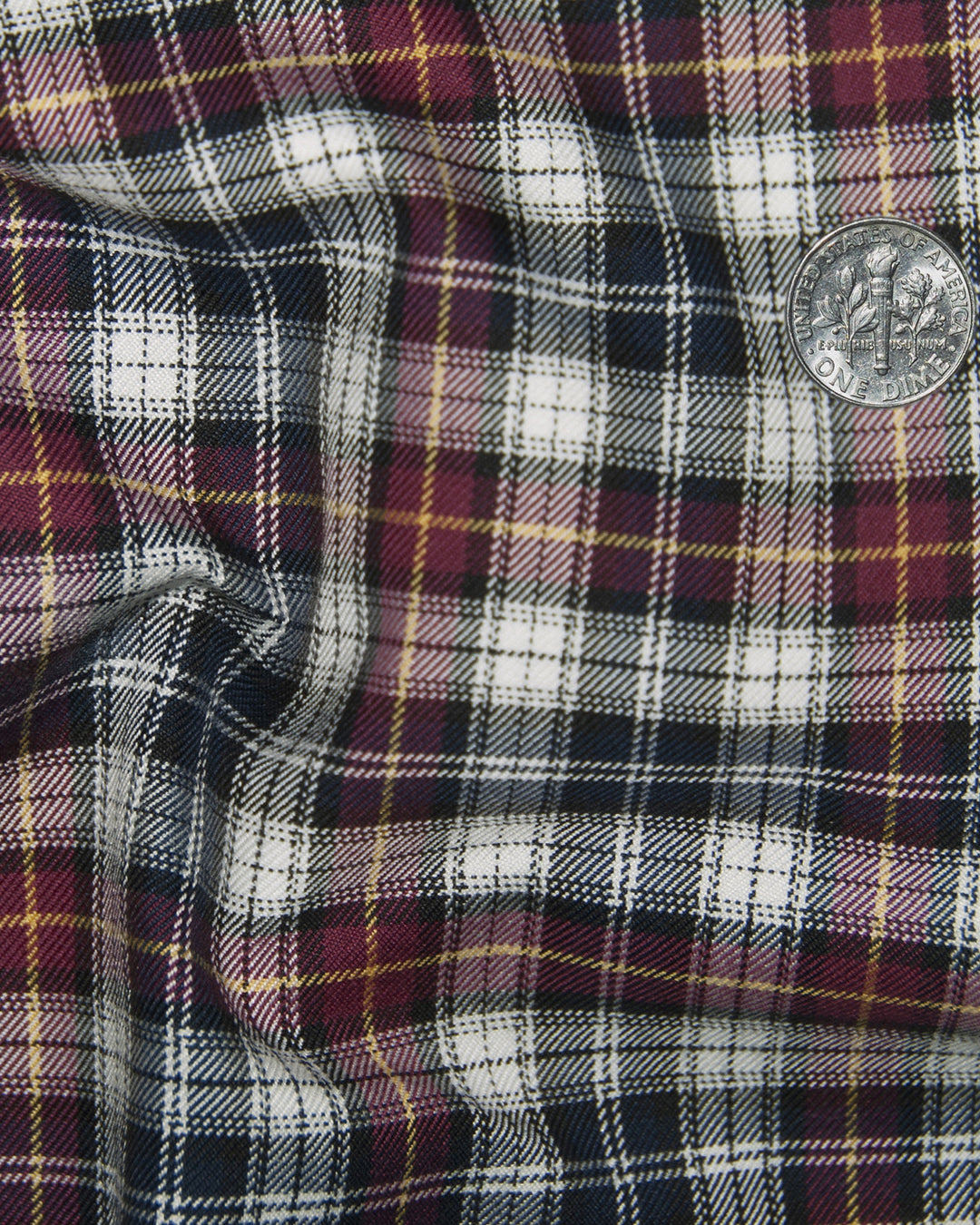 Black Maroon Tattersall Madras - 4