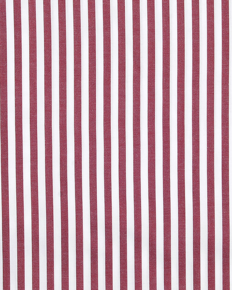 Maroon Red Stripes Shirt