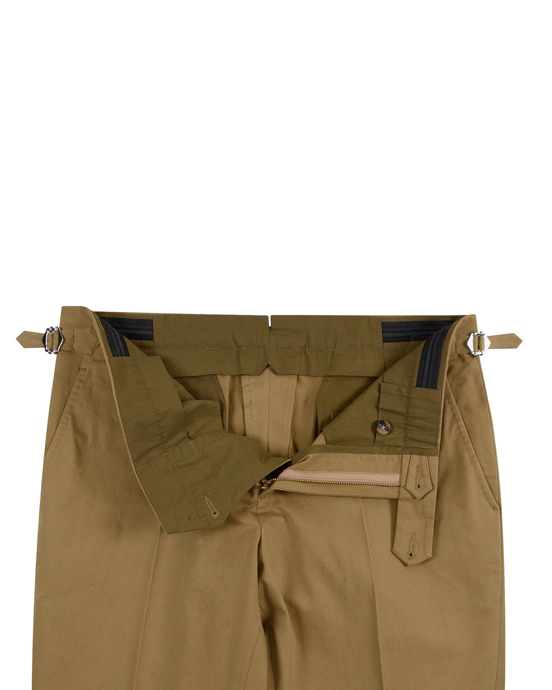 Golden Khaki Twill Dress Pant