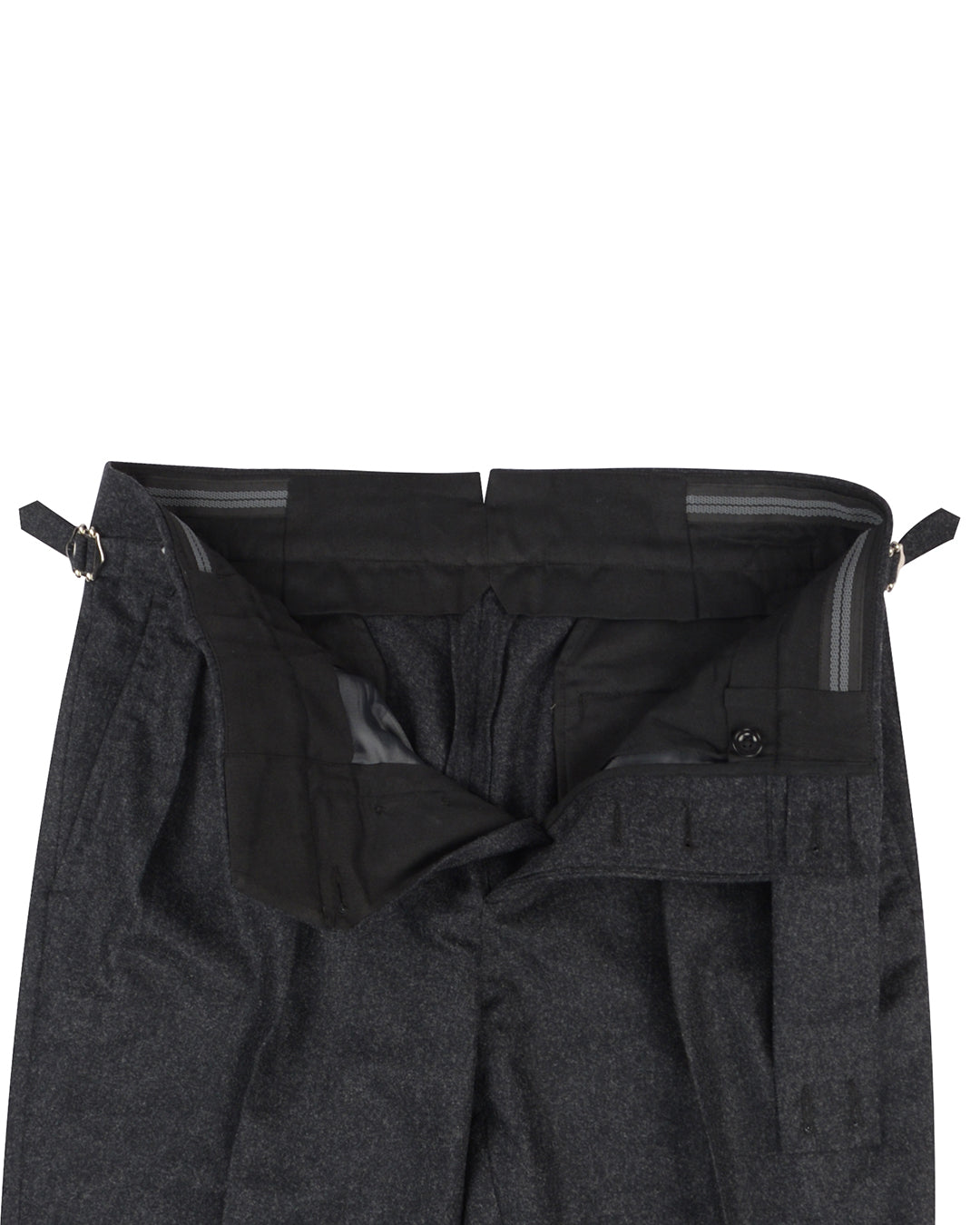 Holland Sherry Classic Worsted Flannel Dark Charcoal Flannel