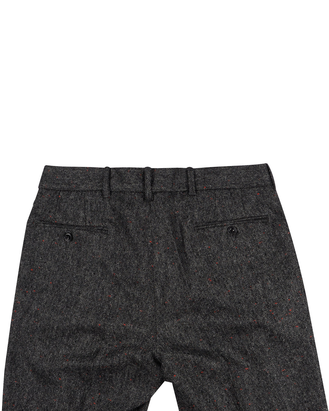 Holland & Sherry Tweed Wool Black & Grey With Red Point Tweed Point Tweed