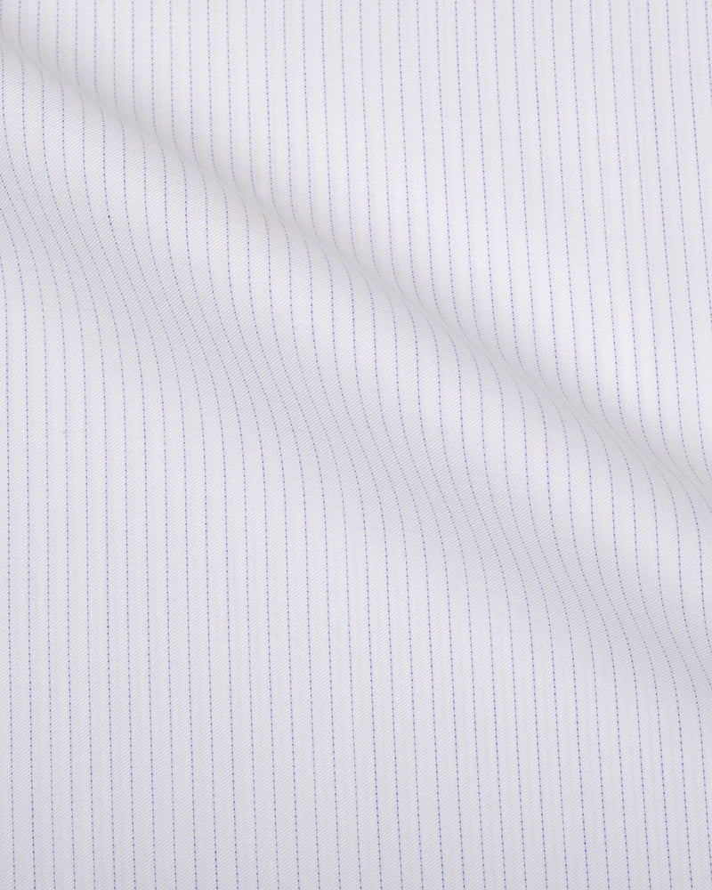 Brembana White Chalk stripes Shirt