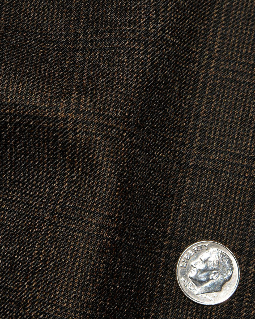 Loro Piana: Dark Brown Mini Glen Checks - 2