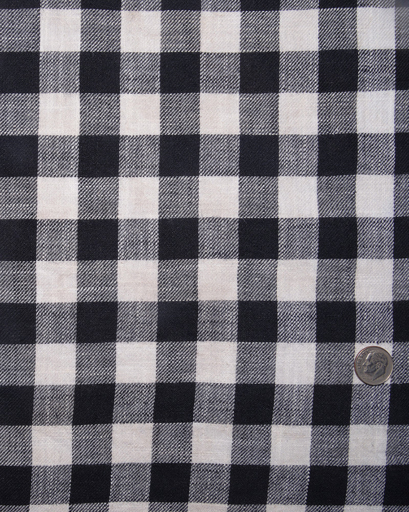 Black White Macro Gingham Checks