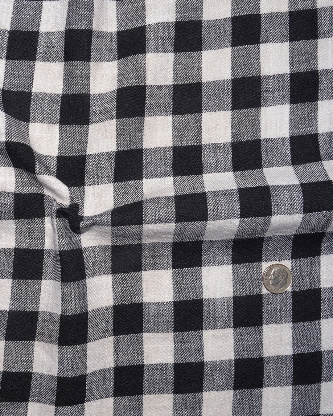 Black White Macro Gingham Checks - 5