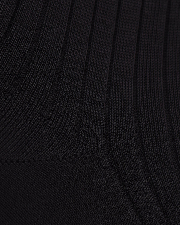 Bresciani  Cotton Rib Socks-Antracite