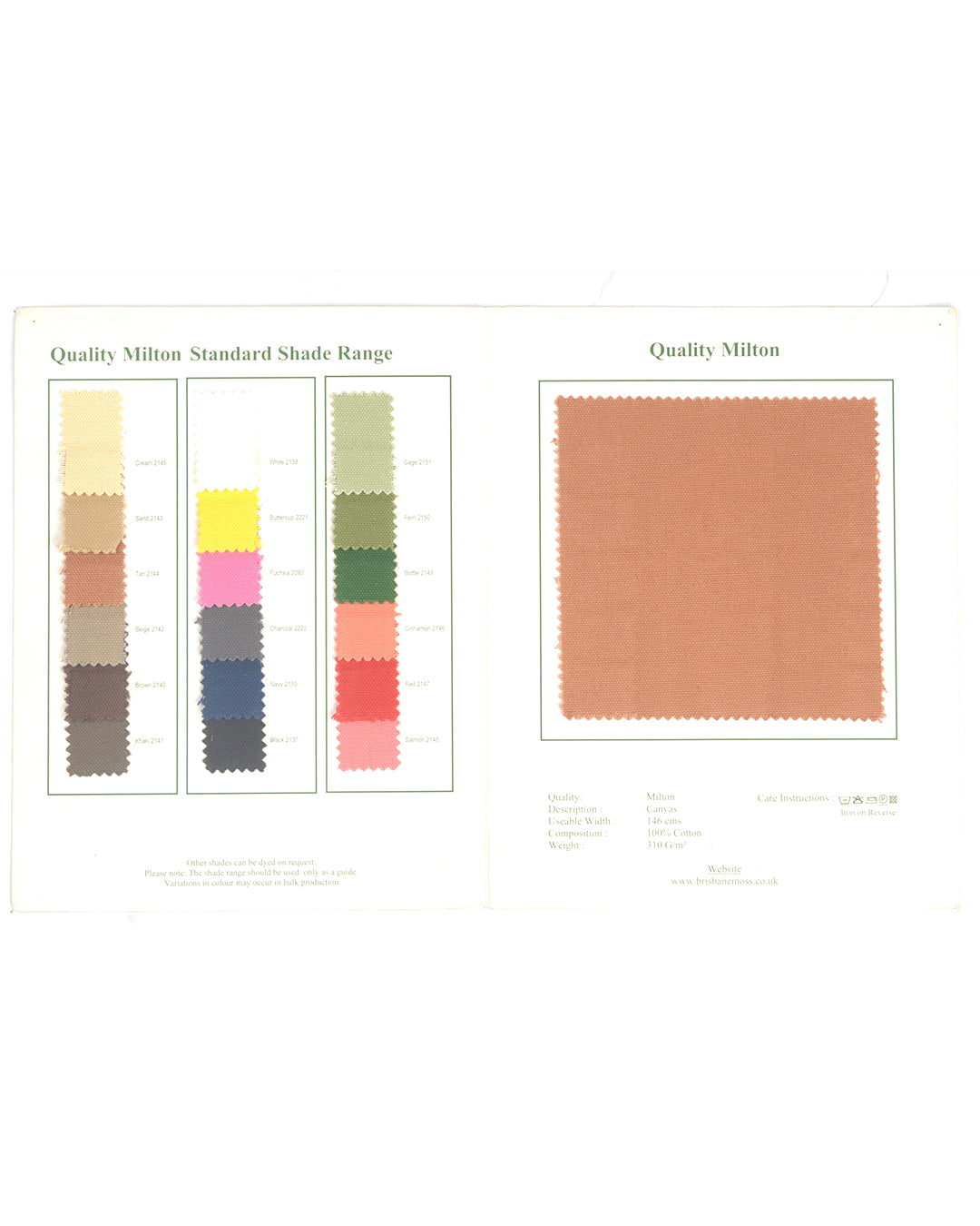Brisbane Moss Charcoal Grey Canvas - 7