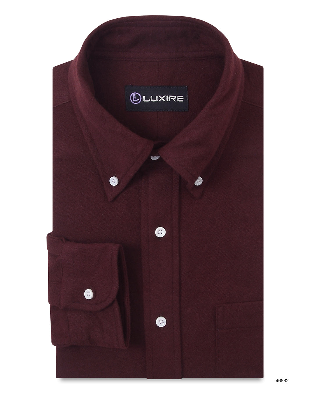 Maroon Flannel Shirt - 1