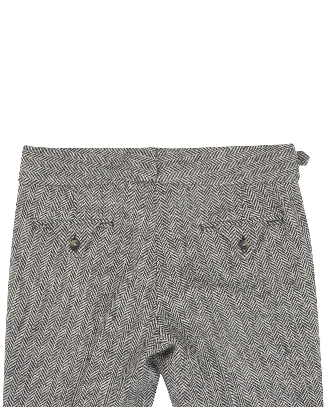 Molloy Herringbone Donegal Tweed Pants - Grey