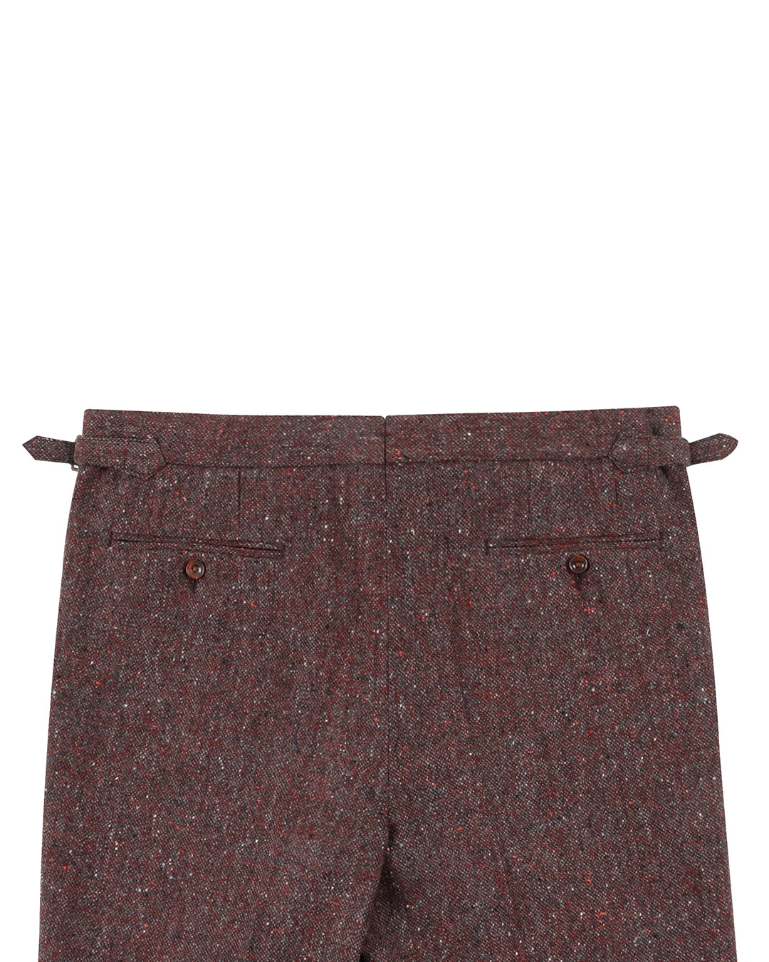 Molloy Plain Donegal Tweed Pants - Maroon - 4