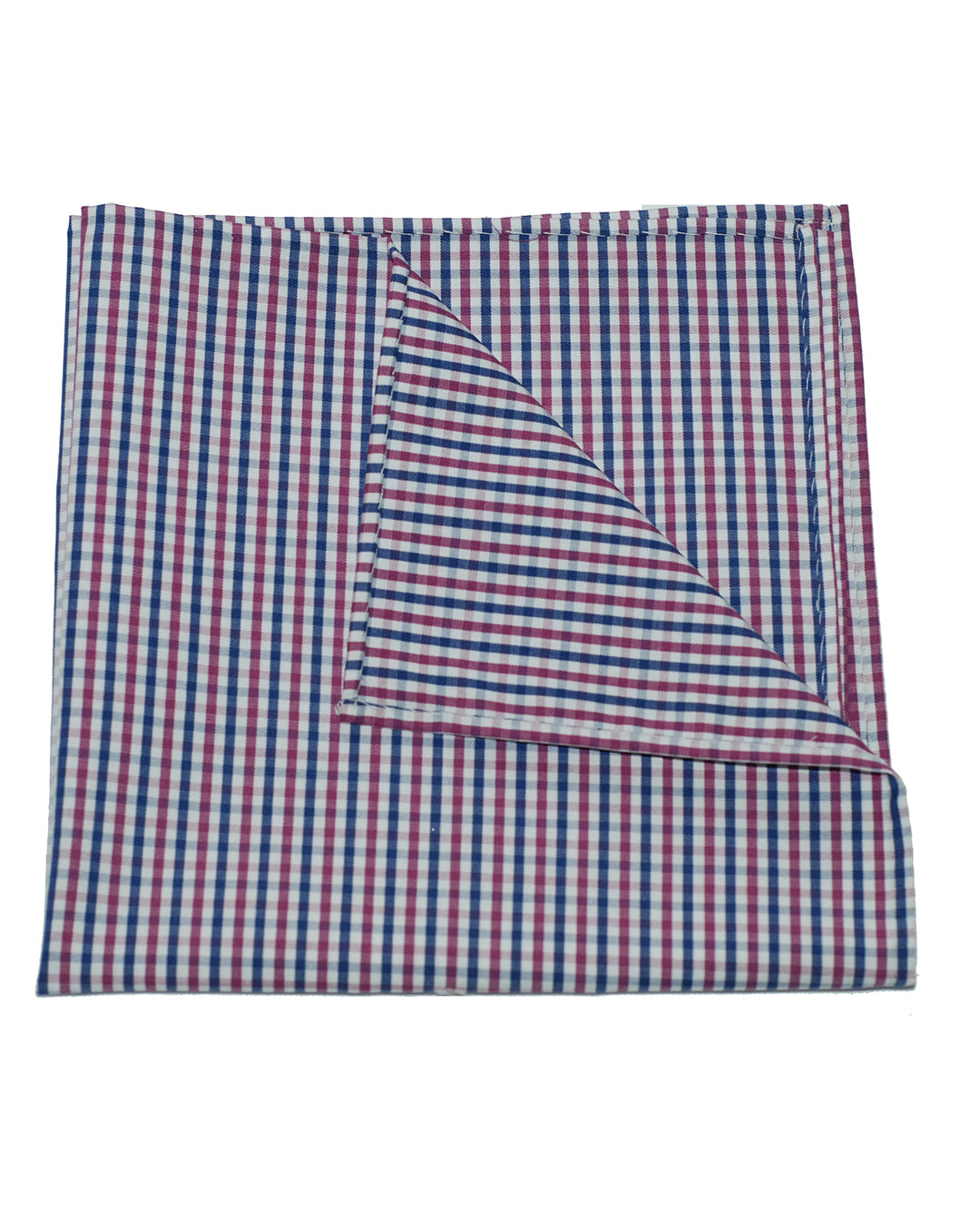 Pocket Square - Mulberry Gingham - 1