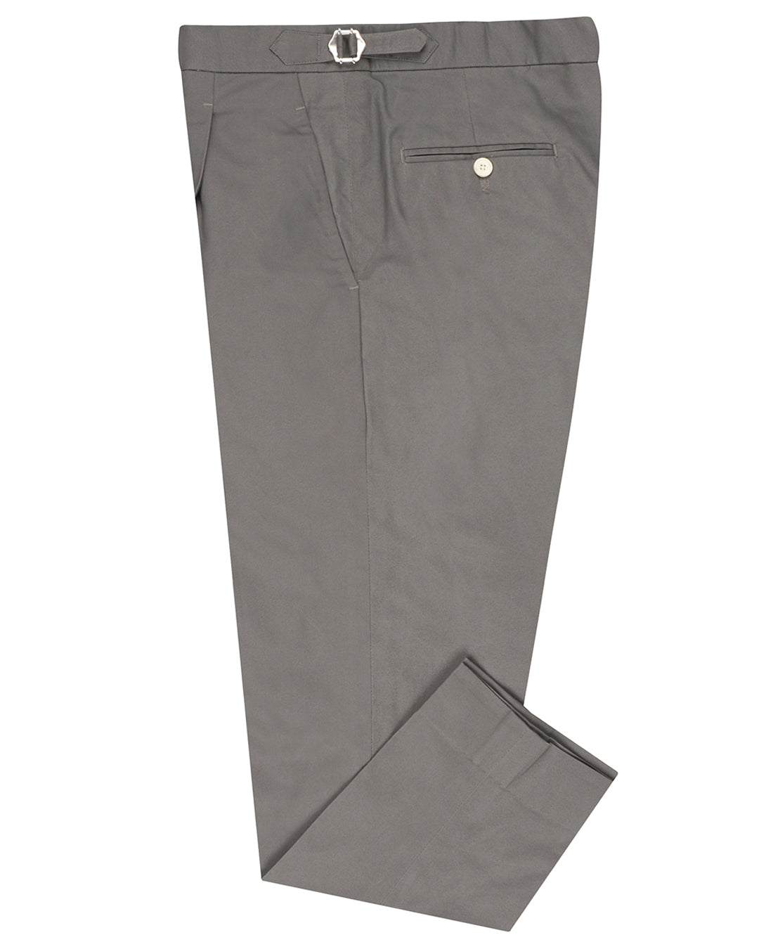 Ash Grey Twill Chino - 1