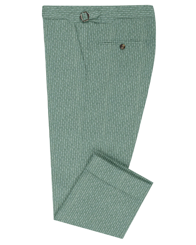 Modrone Corduroy Seersucker Light Green -8 Wale