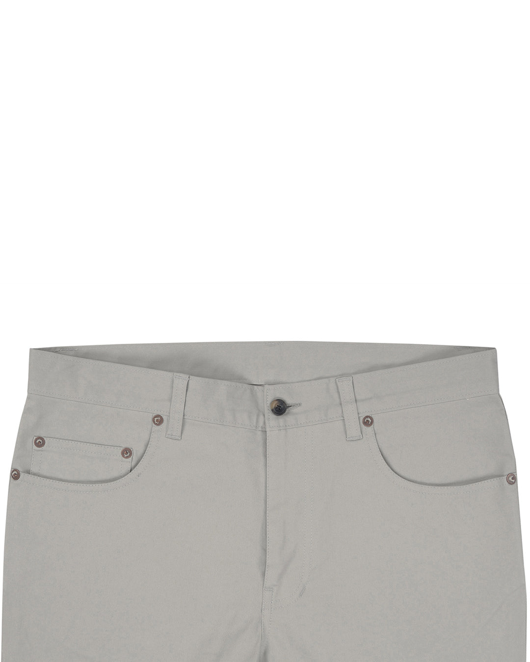 Pastel Stone Grey Twill Chino - 3