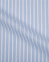 Brembana Sky Blue Slub Awaning stripes Shirt