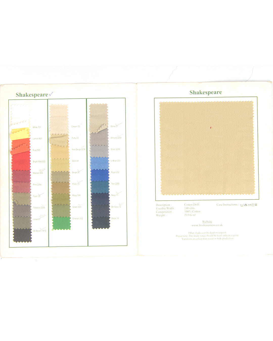 Brisbane Moss Light Blue Twill - 8