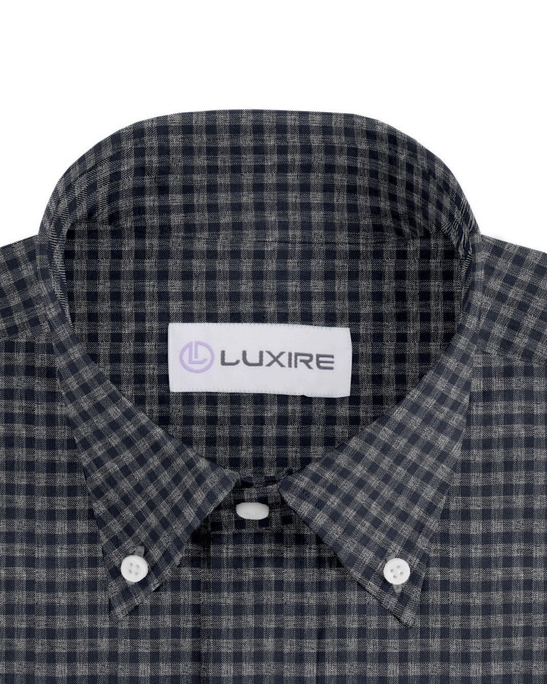 Luxire Presto: Grey Navy Tattersall Twill Checks