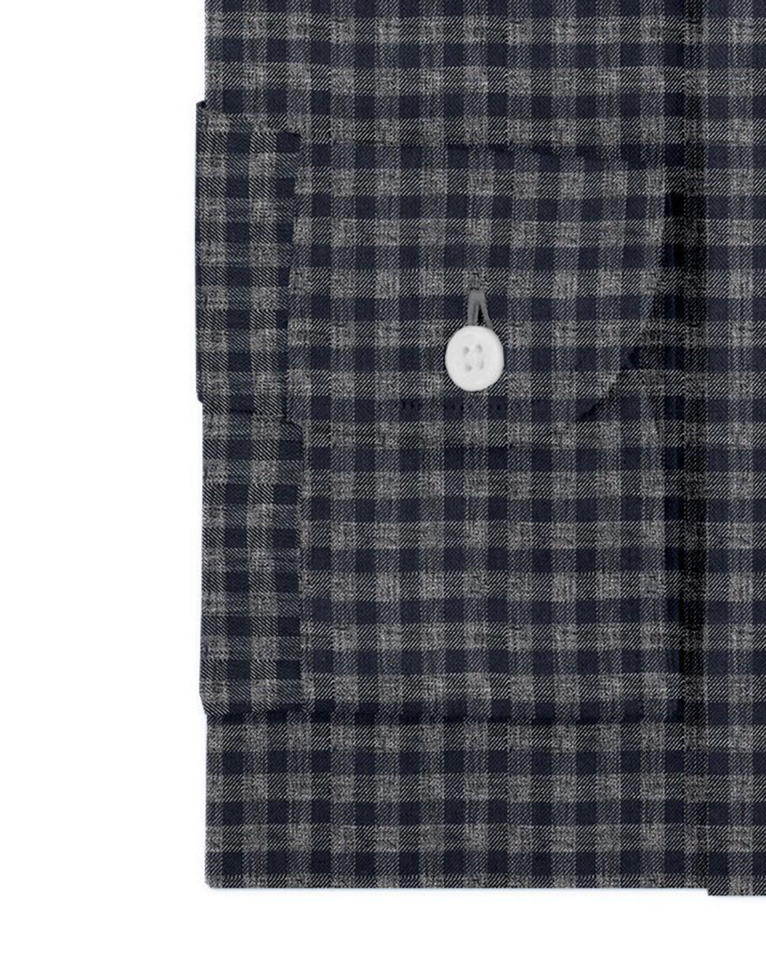 Luxire Presto: Grey Navy Tattersall Twill Checks - 3