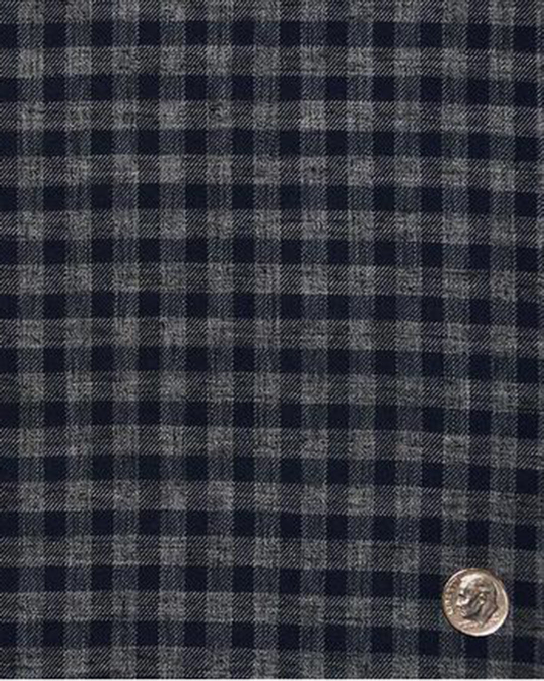 Luxire Presto: Grey Navy Tattersall Twill Checks