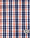Navy Orange White Tartan Checks