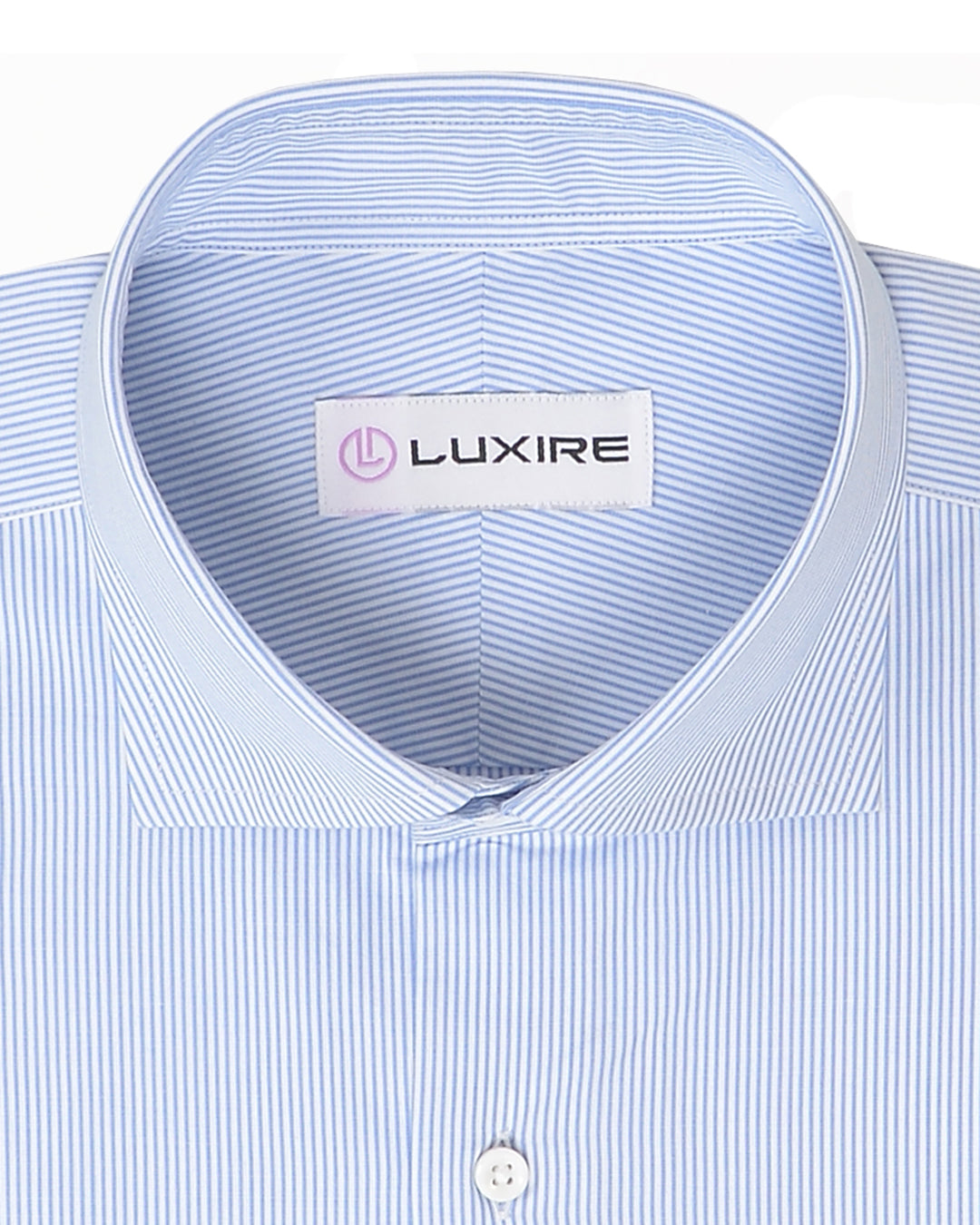 Blue on White Pin Stripes Dress Shirt - 2