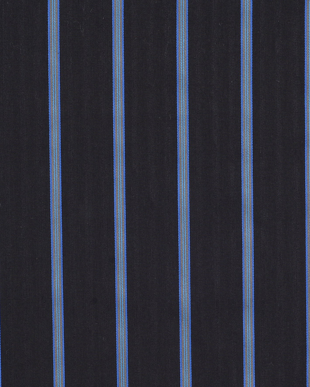 Black With Blue Stripes