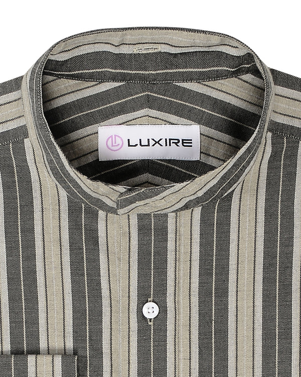 Black Grey Alternate Stripes