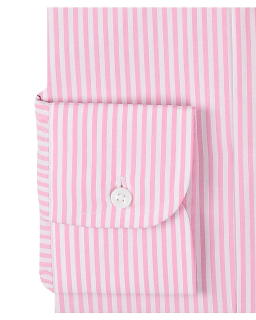 Albini Baby Pink Pencil Stripes On White - 3