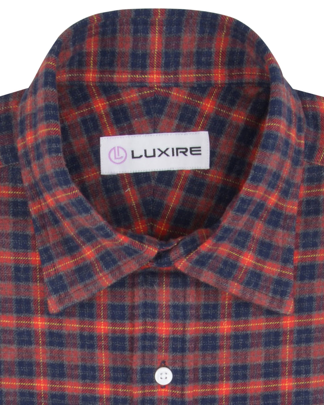 Flannel: Red Navy Grey Tattersall - 2