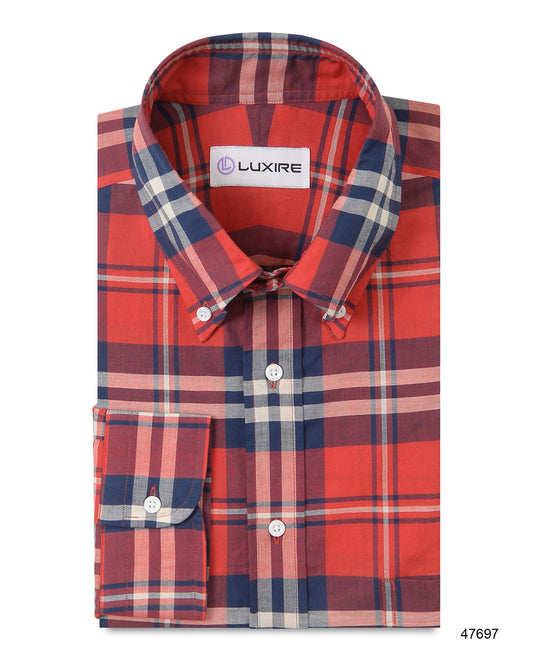Classic Red Blue Madras Checks