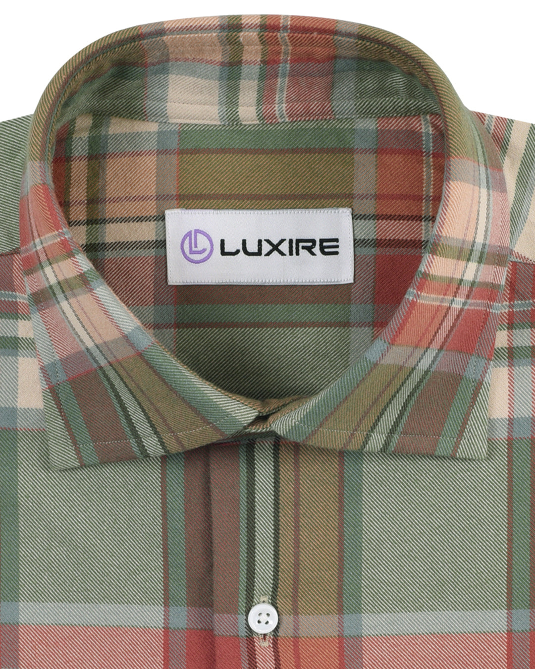 Olive Peach Apricot Tartan - 2