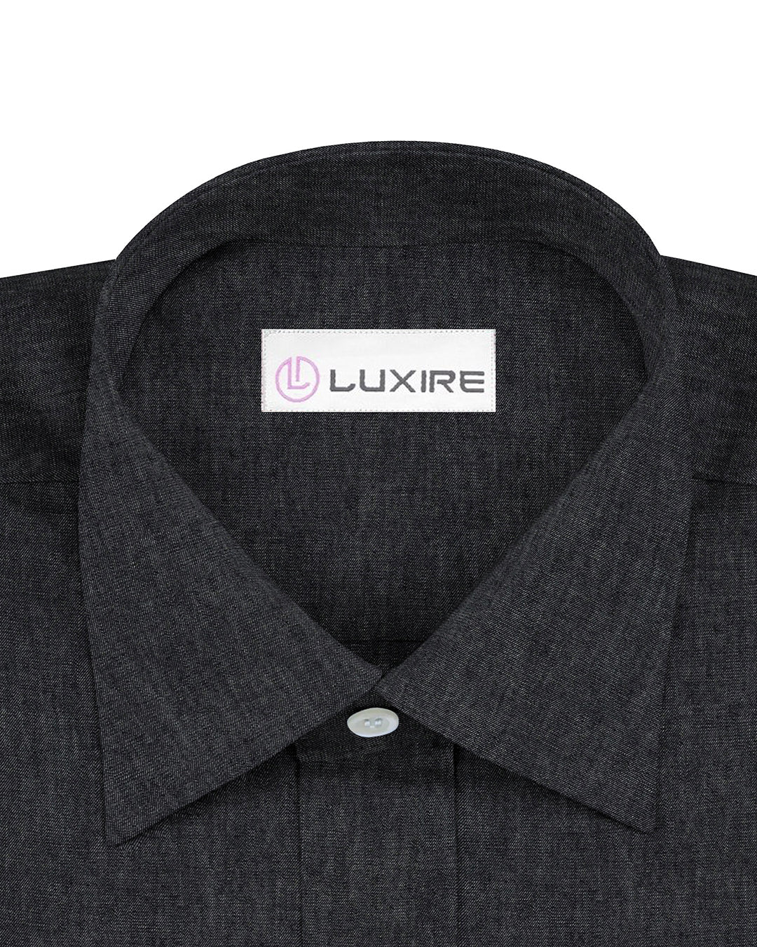 Dark Grey Denim Shirt - 2