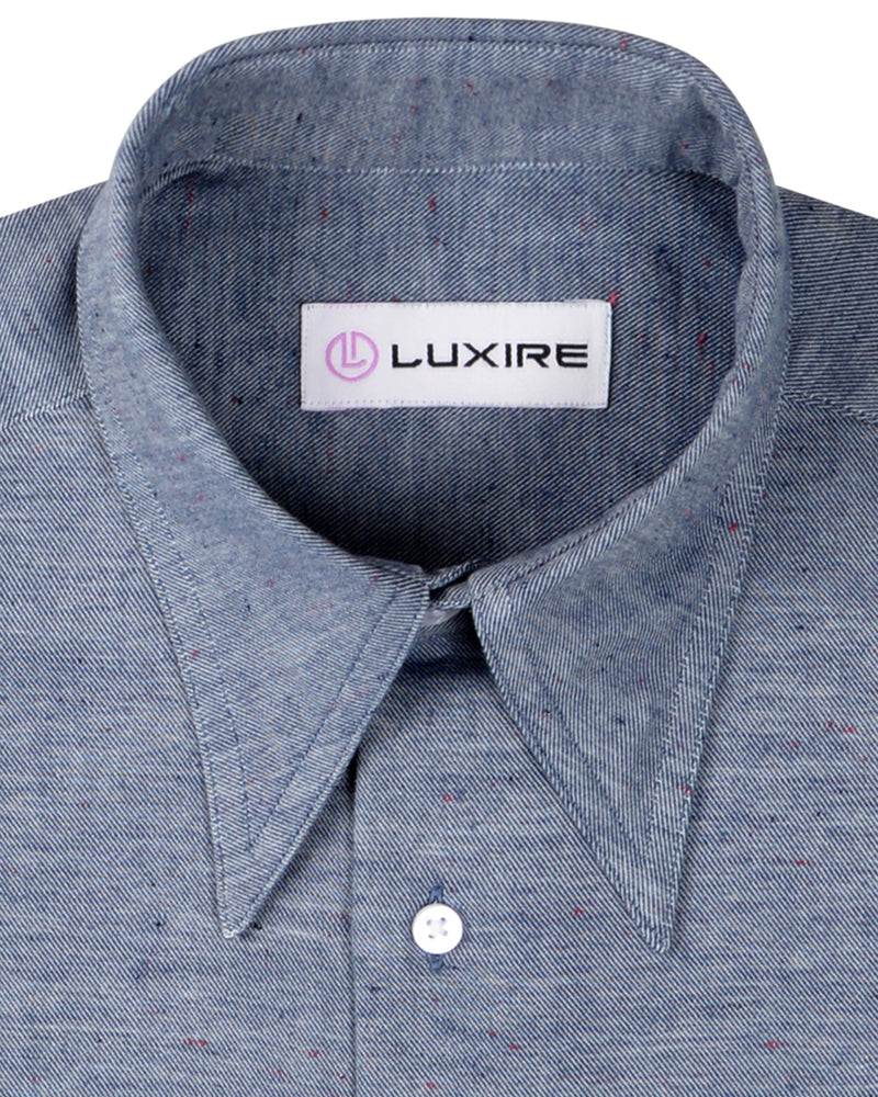 Speckled Dark Blue Twill