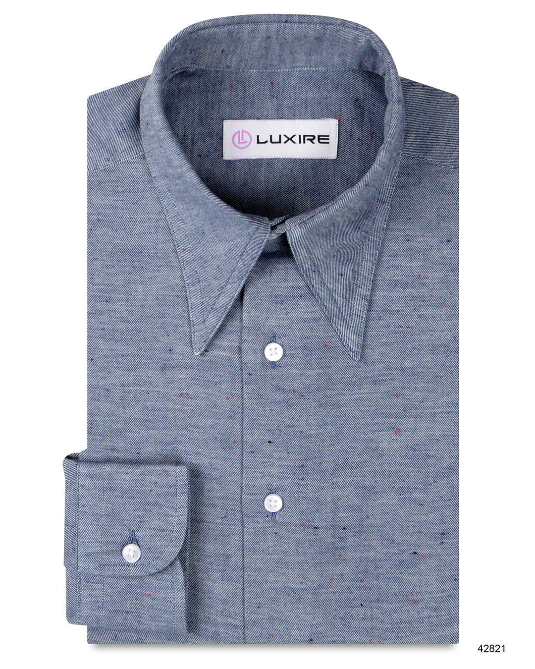 Speckled Dark Blue Twill