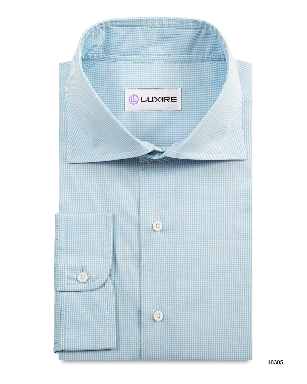 Aqua Macro Gingham - 1