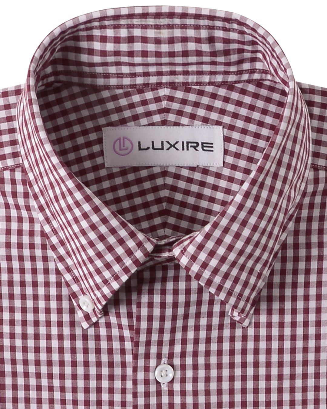 Brick Maroon Gingham Checks - 2