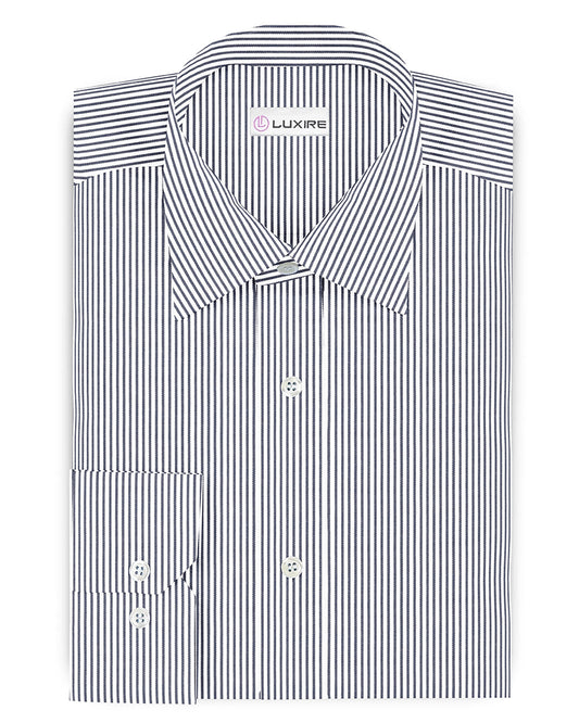 Navy Rope Stripes Shirt
