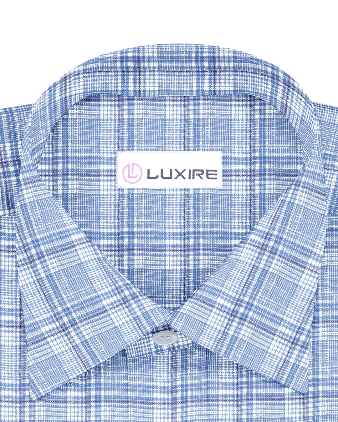 Zegna: Light Blue Tartan Checks Seersucker - 2