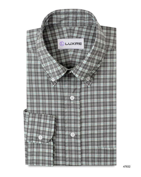 Zegna: Dark Grey Tartan Checks