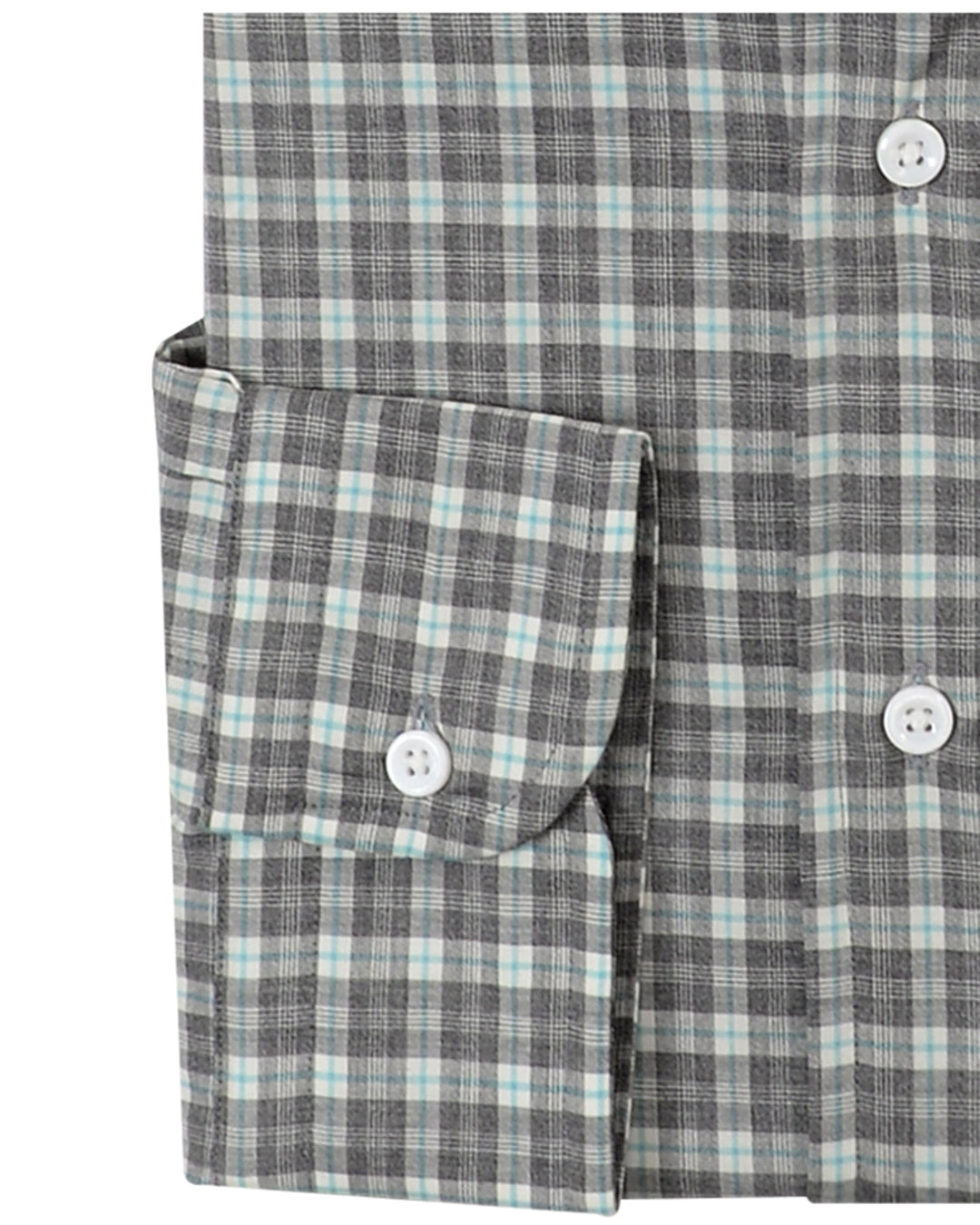 Zegna: Dark Grey Tartan Checks - 3