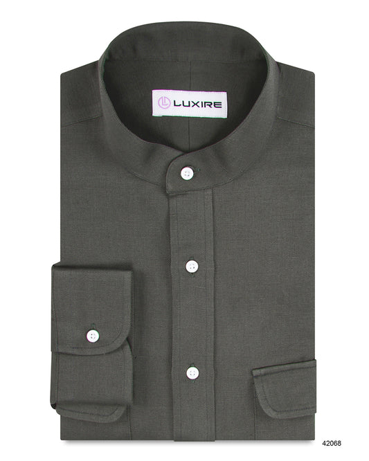 Linen: Mid-Night Green