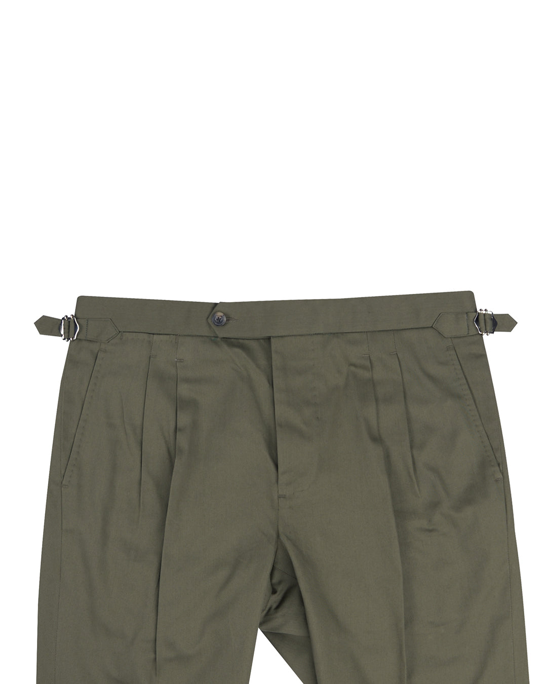 Sondrio: Washed Olive Twill - 2
